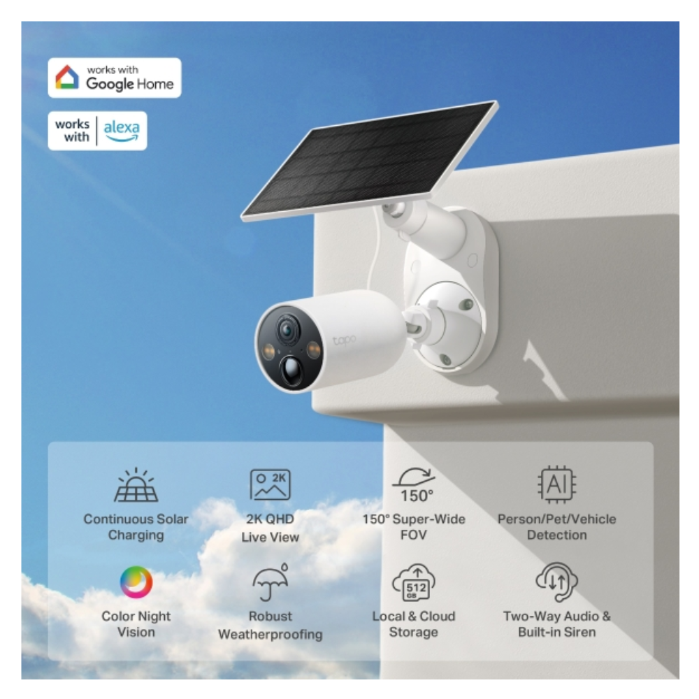 C425 KIT Solar-Powered Security Camera Kit