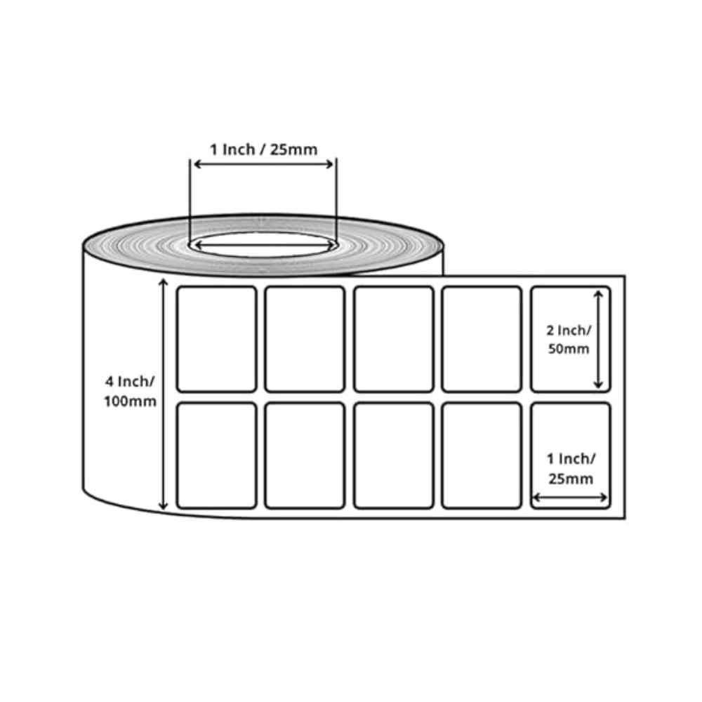 Electro solutions Barcode Thermal Labels 2* 1 inches