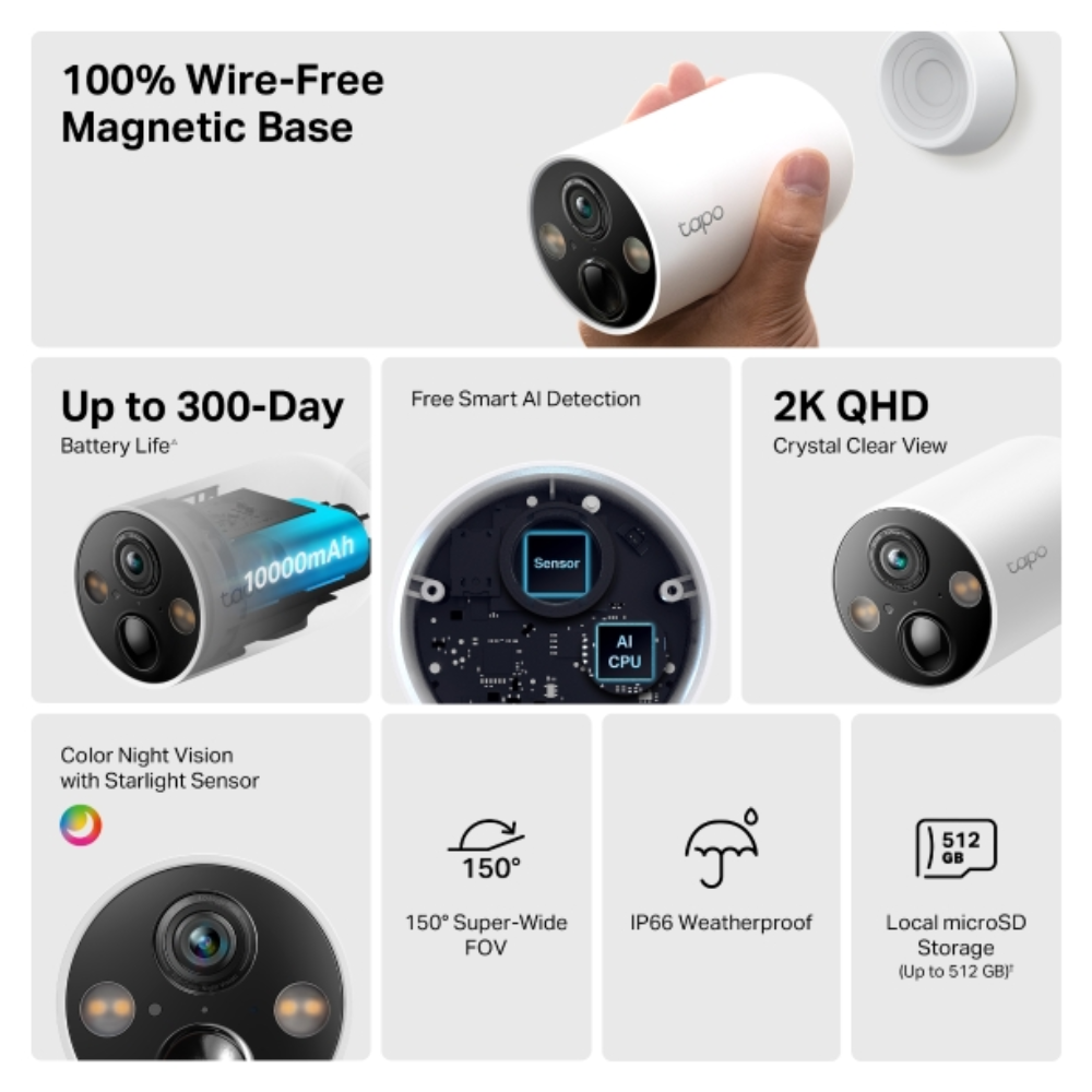 C425 Smart Wire-Free Security Camera