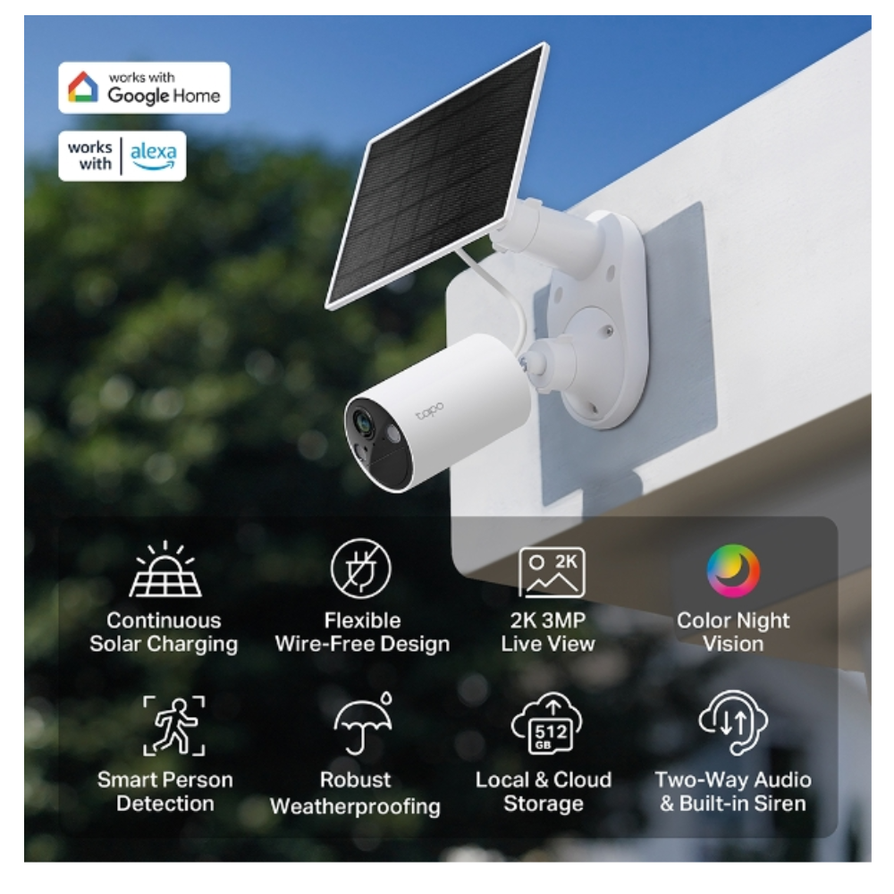 C410 KIT Solar-Powered Security Camera Kit