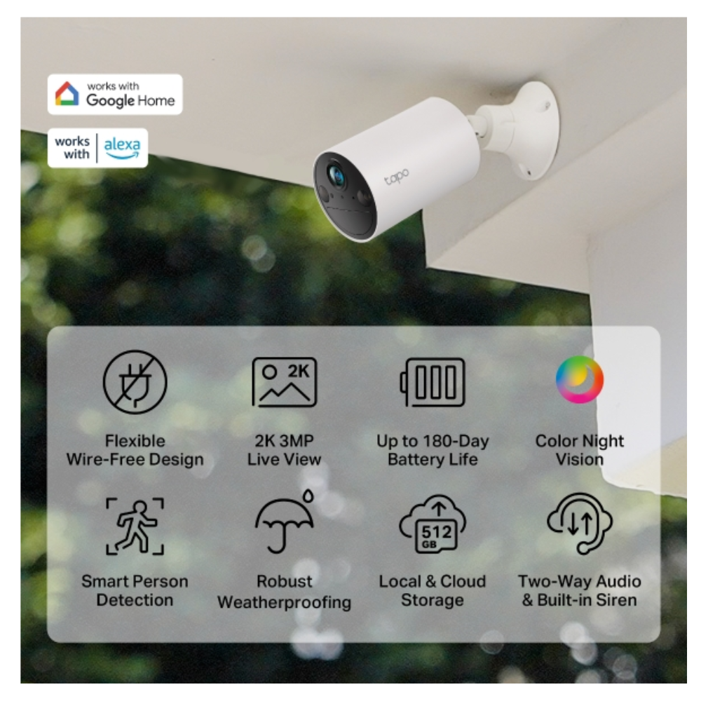 C410 Smart wire Indoor/Outdoor Security Camera