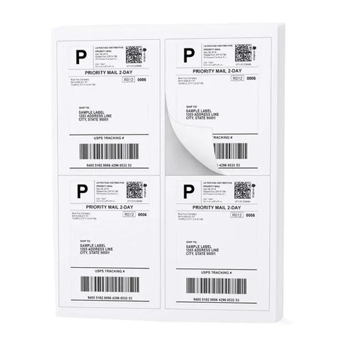 Barcode A4 Shipping Labels