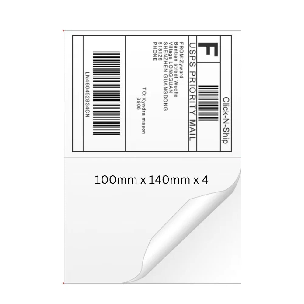 Barcode A4 Shipping Labels