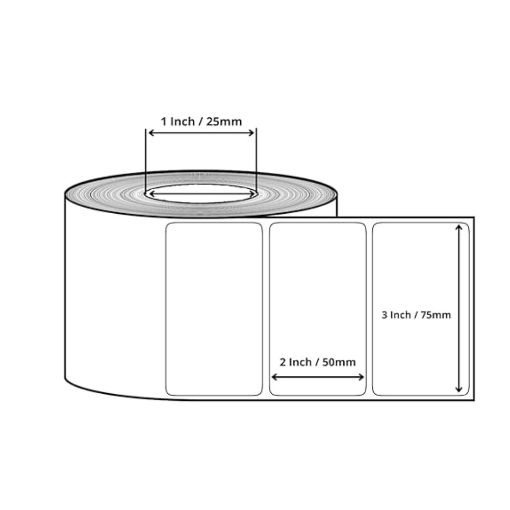 Electro solutions Barcode Paper Labels 3*2 inches