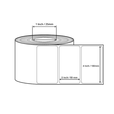 Electro solutions Barcode Paper Labels 4*2 inches